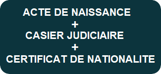 Acte, certificat et casier